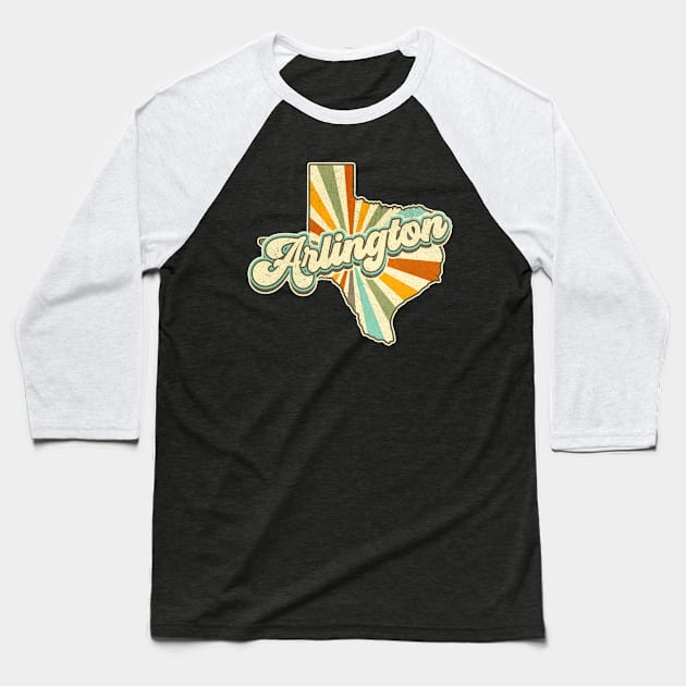 Arlington city retro Baseball T-Shirt by SerenityByAlex